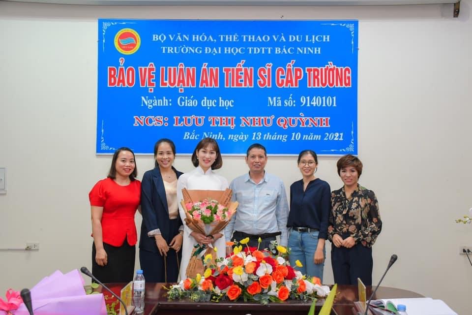 Nghiên cứu sinh Lưu Thị Như Quỳnh bảo vệ thành công luận án tiến sĩ cấp Trường