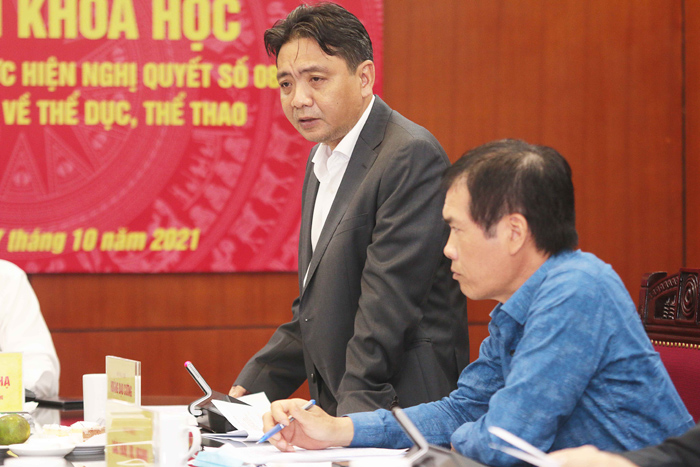 Toạ đàm khoa học về việc tổng kết 10 năm thực hiện Nghị quyết số 08-NQ/TW của Bộ Chính trị về thể dục thể thao