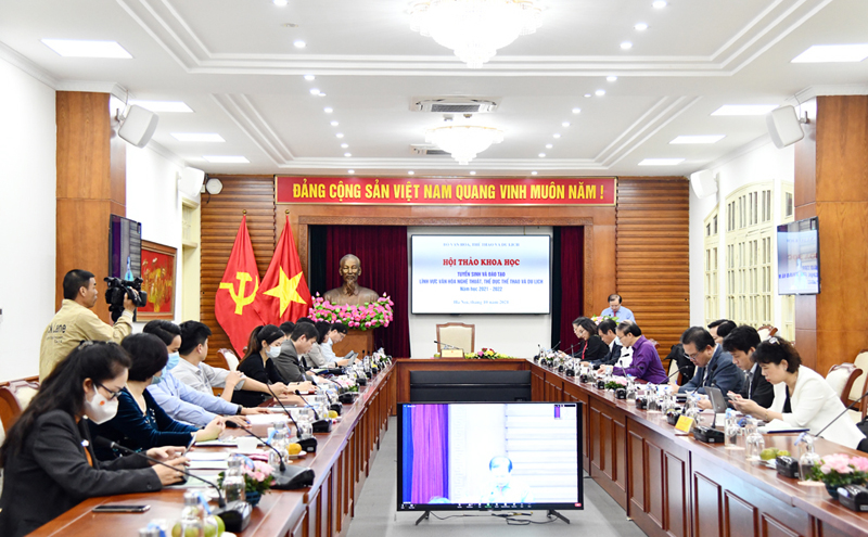 Bộ VHTTDL tổ chức Hội thảo “Tuyển sinh và đào tạo lĩnh vực văn hóa nghệ thuật, TDTT và du lịch năm học 2021-2022