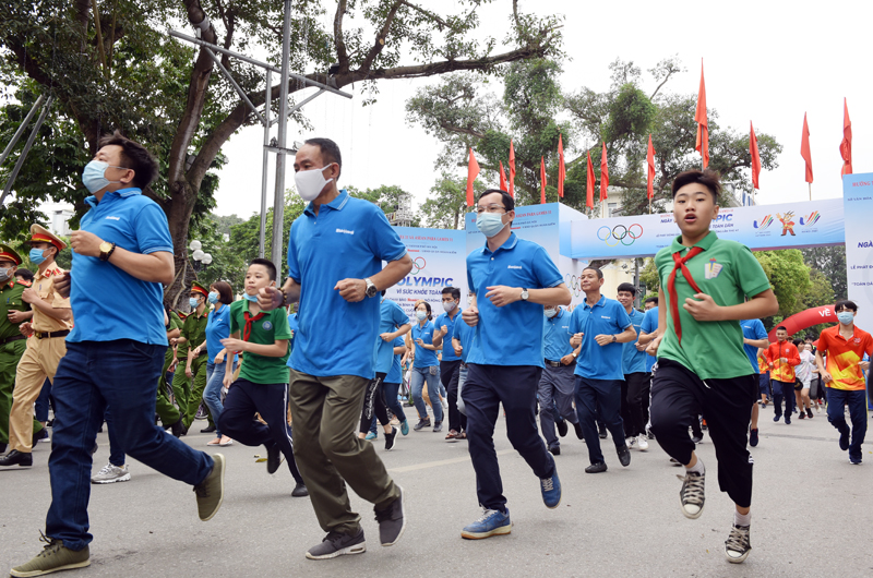 Ngày chạy Olympic vì sức khỏe toàn dân và Lễ phát động Giải chạy Báo Hànộimới mở rộng lần thứ 47 - Vì hòa bình năm 2021